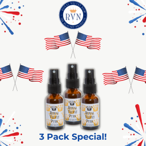 Deer Antler Velvet Pure Spray from Royal Velvet (unflavored) Star Spangled 3 Pack Special!