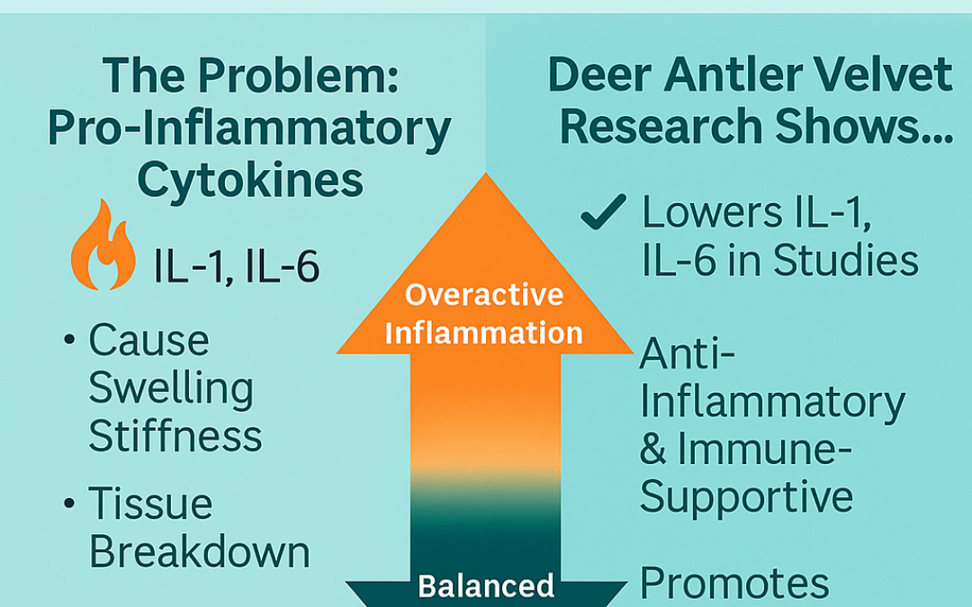 Deer Antler Velvet and Inflammation: What Science Says About Cytokines and Joint Health